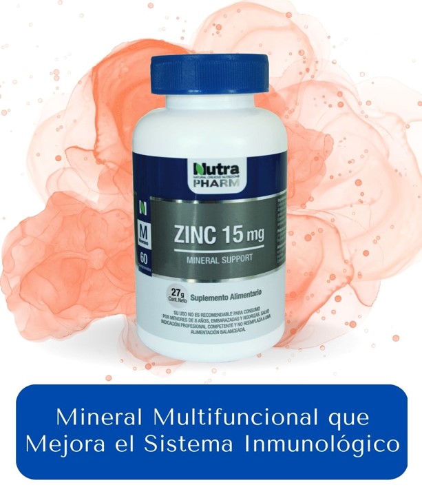 Zinc 15 Mcg x 60 Cáps